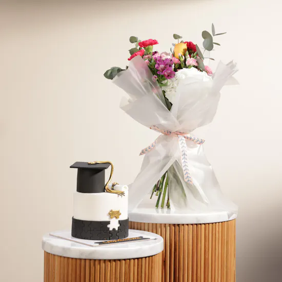 Cake Bouquet Chocolate Graduation Cake | Flowers