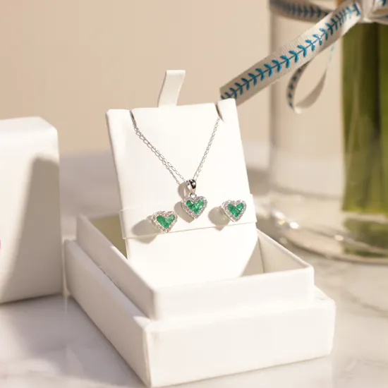 Baby Fitaihi Emerald Heart Set | Bright Flowers Vase