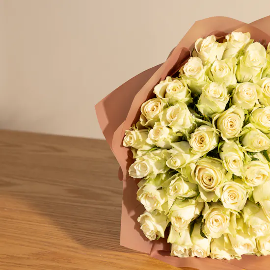 Pure White Rose Bouquet
