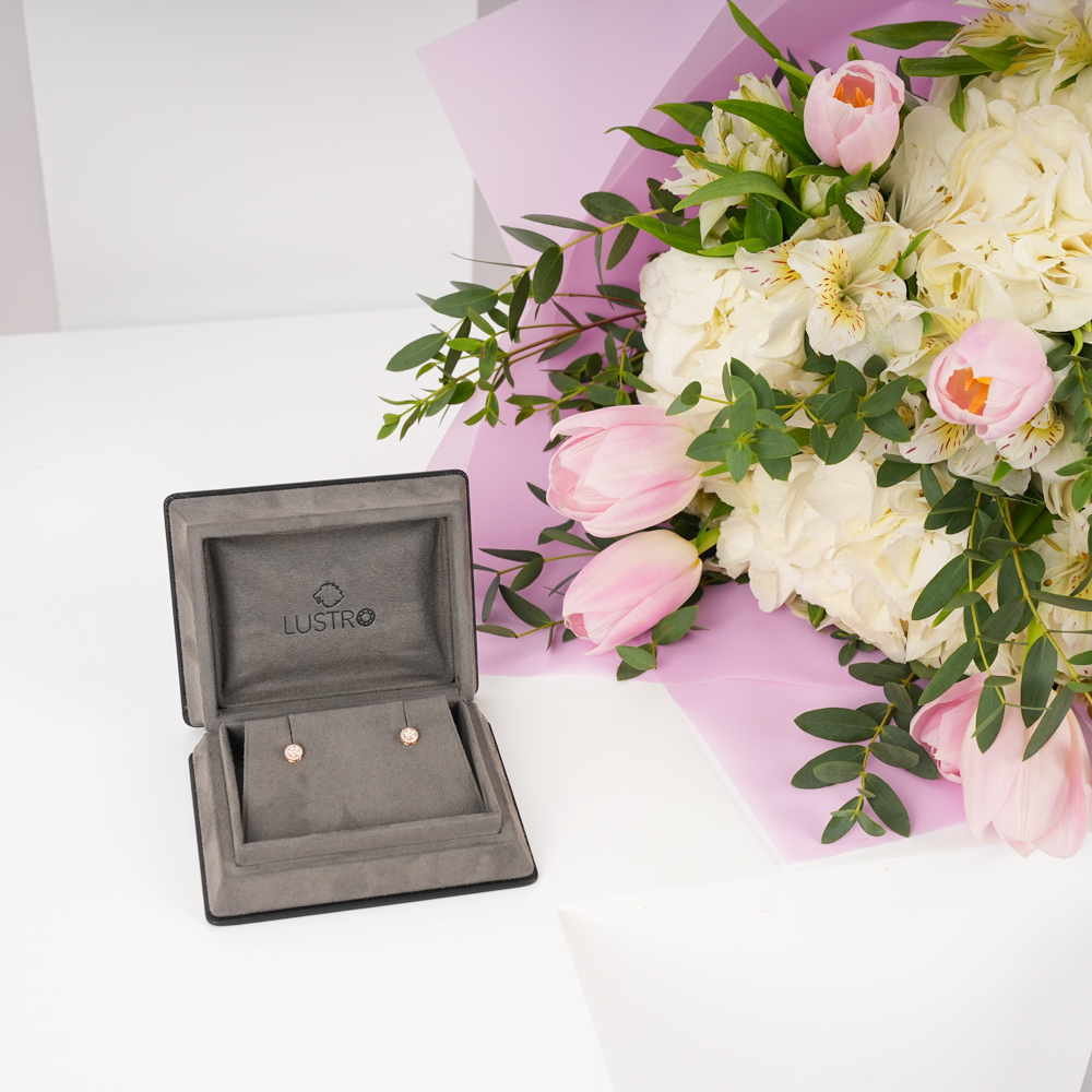 أقراط ستيلاروزا من لسترو | توليب وردي