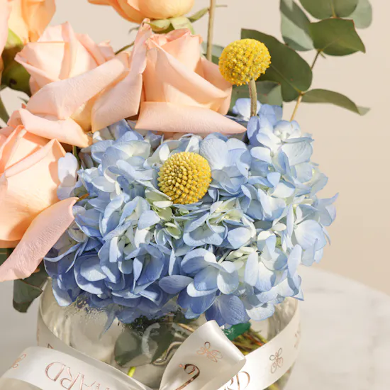 Floward Mini Bear Baby Monthly Milestone Cake | Delight Flowers Vase and Balloons