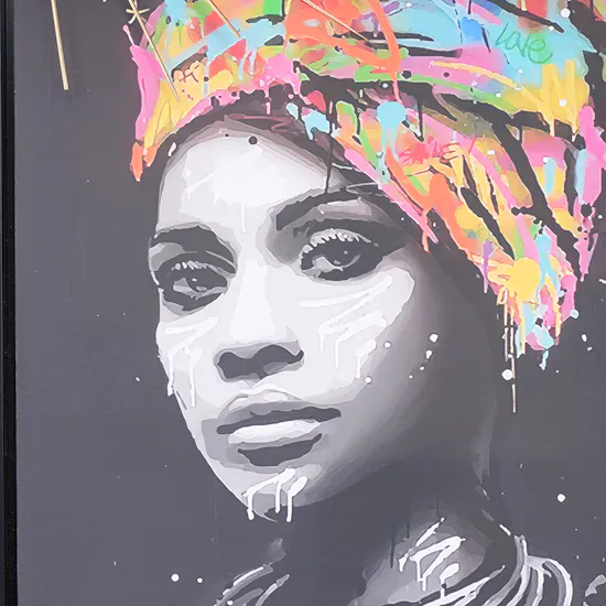 Floral Lady in Digital Painting