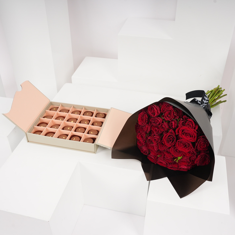 صندوق الشوكولاتة بالكراميل من فلاورد | بيبي جوري