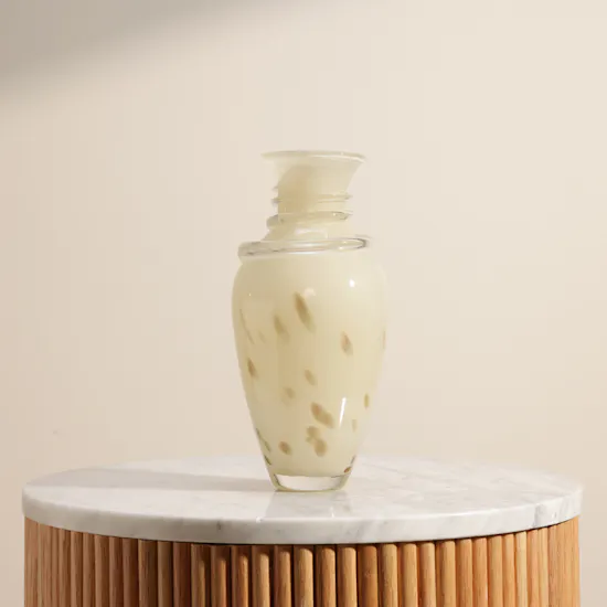 Floward Cream Cute Glass Vase