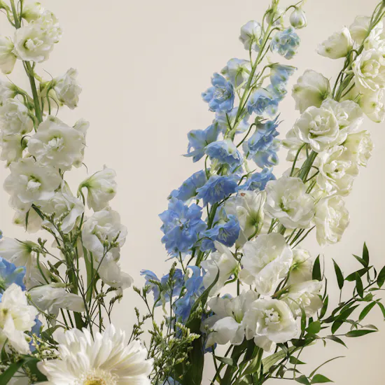 Pure White Serenity Flowers Vase