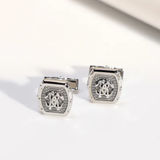 Roberto Cavalli Silver Men's Cufflinks