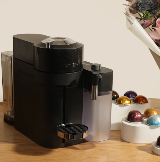 Nespresso Vertuo Lattissima Black Coffee Machine | Birthday Blooming Bouquet