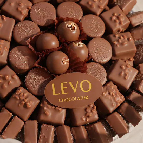 Levo Chocolate Glass Tray