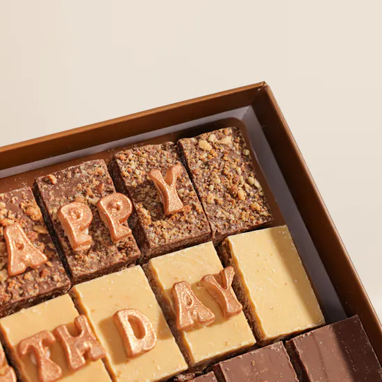 J's Bakery Birthday Personalized Love Bites Chocolate Box | 24 Pieces