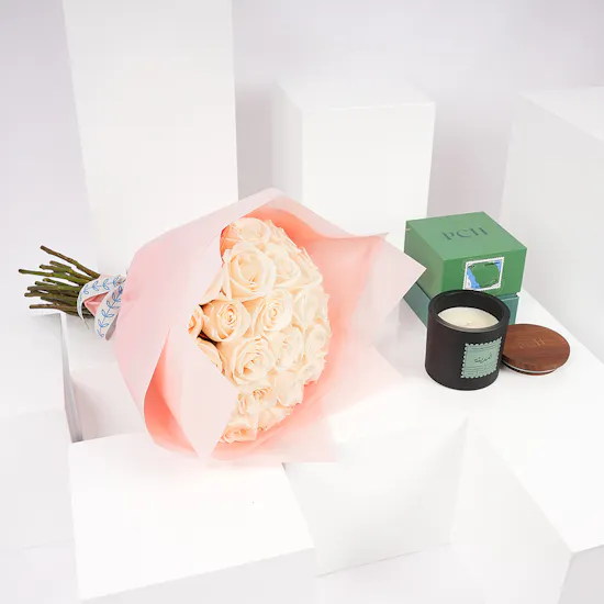 PCH Madina Scented Candle | White Roses