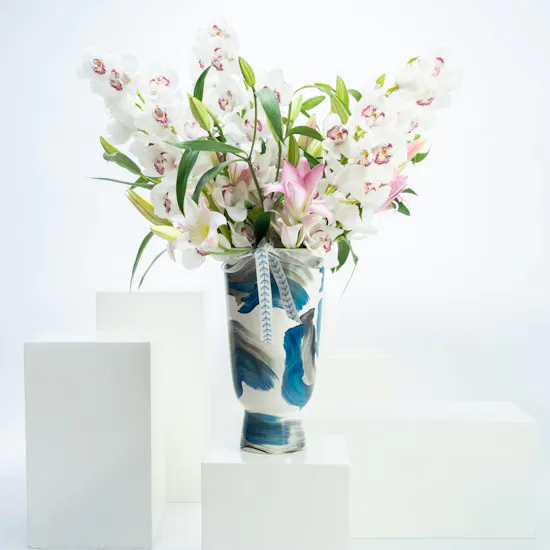 Lilies & Cymbidium | Vase