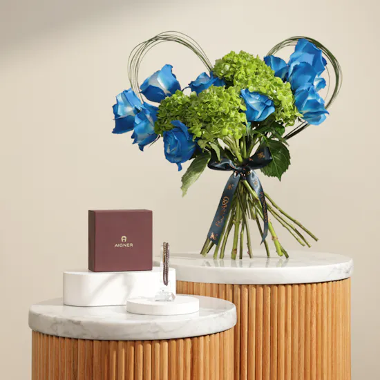 Aigner Gents Fashion Brown Leather Bracelet | Gentle Charm Flowers
