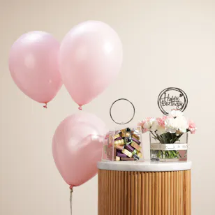 Ghazal Chocolate Box  | Balloon Happy Birthday Flowers Vase 
