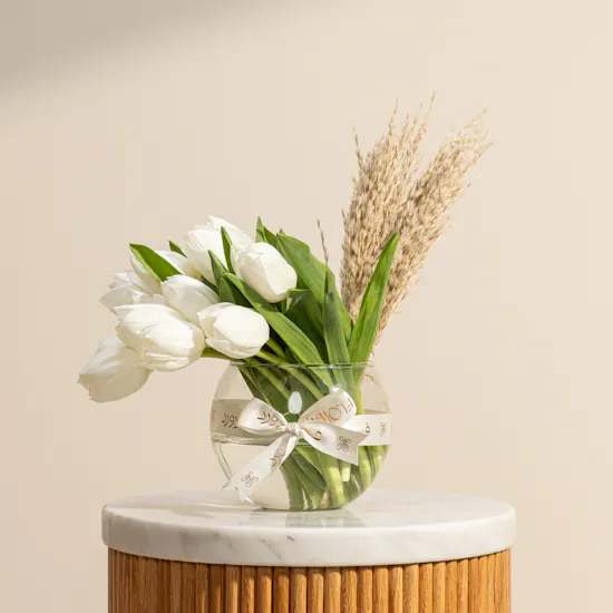 Dream White Tulip Vase