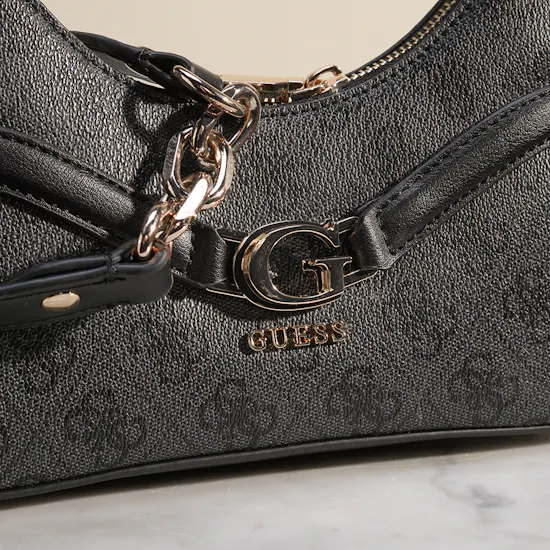 Guess Grey Dea Crossbody Top Zip Women’s Bag