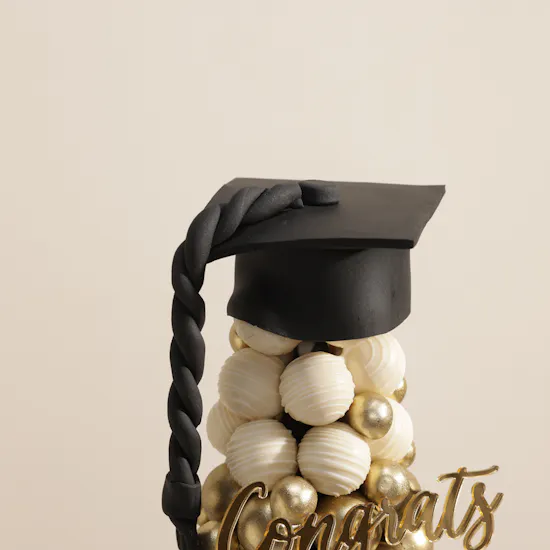 NJD Graduation Chocolate Truffles Tower