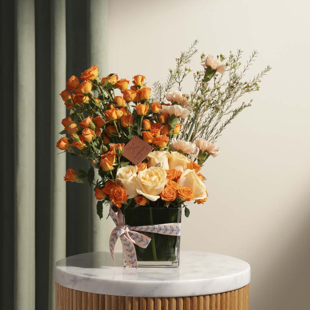 Sunset | Square Vase