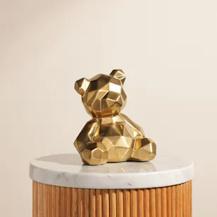 Ceramic Gold Teddy Bear Ceramic Gold Teddy Bear
