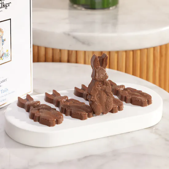 Charbonnel et Walker Peter Rabbit Top and Tail Chocolates | Sweet Flowers Vase