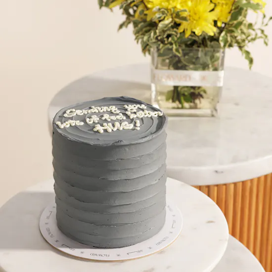 Floward Sending You a Hug Cake | Bright Flowers Vase