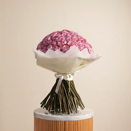 Purple Majesty Bouquet | 150 Roses