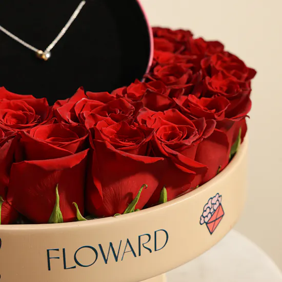 Tous Short Two-Tone Heart Double Necklace For Women | Lush Love Roses Stand