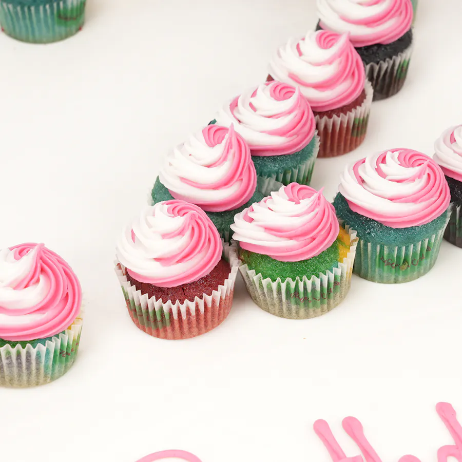 Helen's Bakery Numbers Mini Cupcakes | Flowers  5