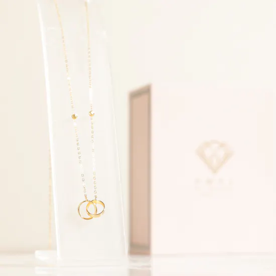 Amal Almajed Gold Link Necklace | Congrats Grad Flowers