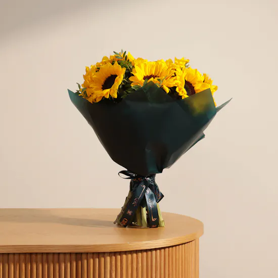 Unique Yellow Sunflower Bouquet