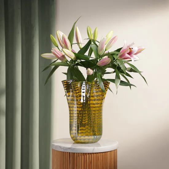 Whispering Pink Tulip Vase
