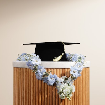 Graduation Floral Set | Blue Flowers