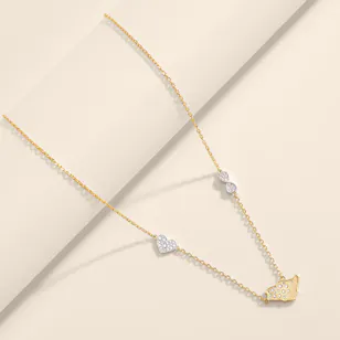 Velvet Desert Gold-plated Saudi Arabia Map Outline Charm Necklace