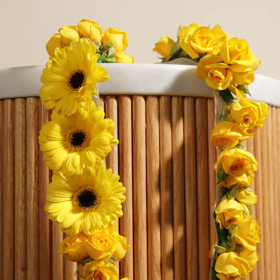Yellow Flowers Necklace