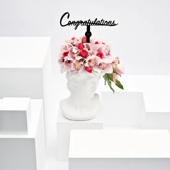 graduation happiness vase