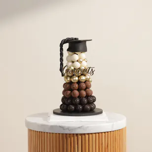 NJD Graduation Chocolate Truffles Tower