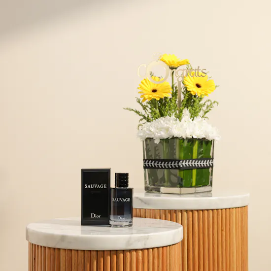 Luxury Perfume for Him | Congrats Flower Vase
