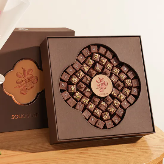 Soucolat Square Chocolate Box | Passion Flowers