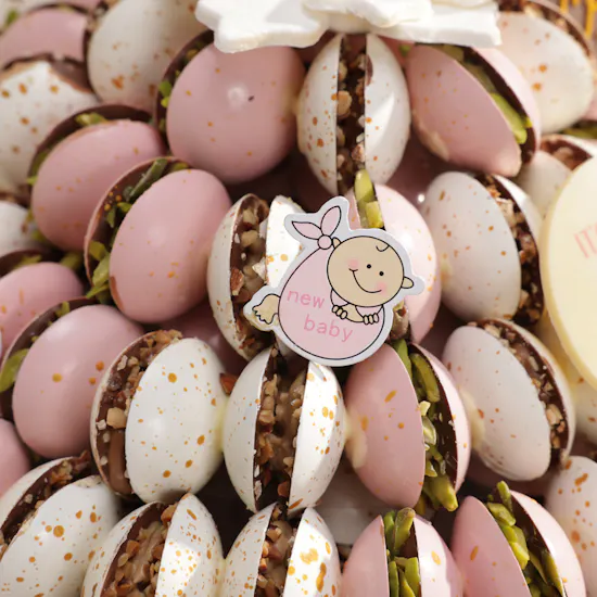Chocolate Creations Baby Girl Chocolate Tray