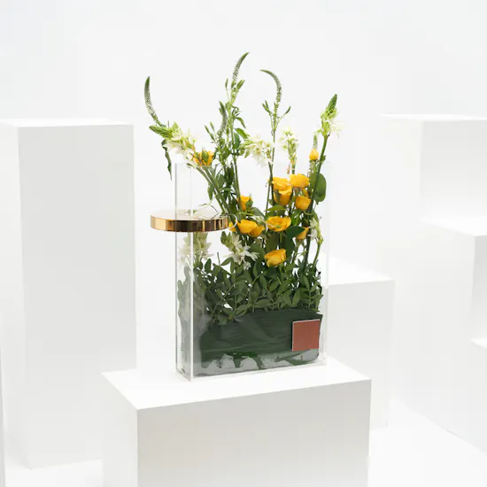 Bright Spring Flowers | Glass Vase