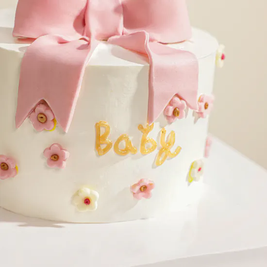 Sweet Sensation Baby Girl Cake