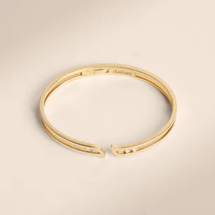Damas Alif Brilliance Yellow Gold and Diamond Bangle Damas Alif Brilliance Yellow Gold and Diamond Bangle