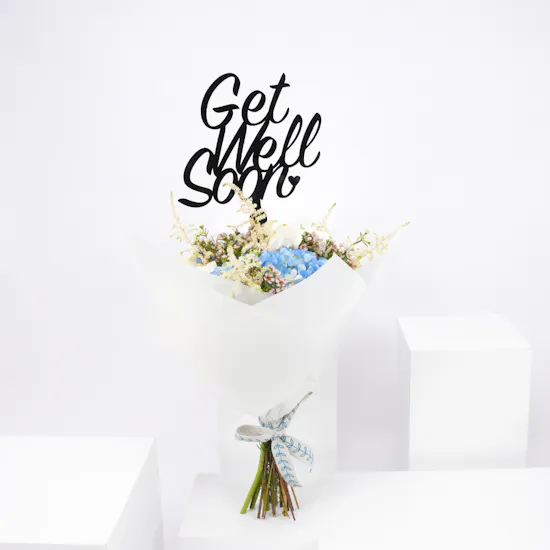 Hydrangea Bouquet | White Wrap