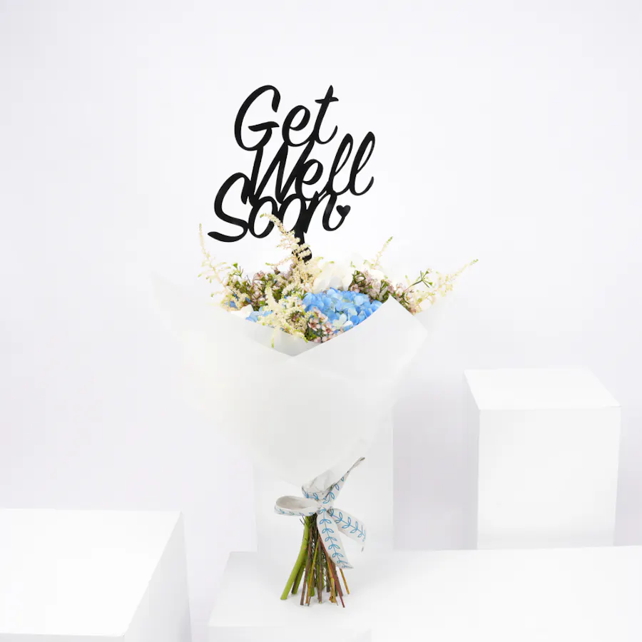 Hydrangea Bouquet | White Wrap 4