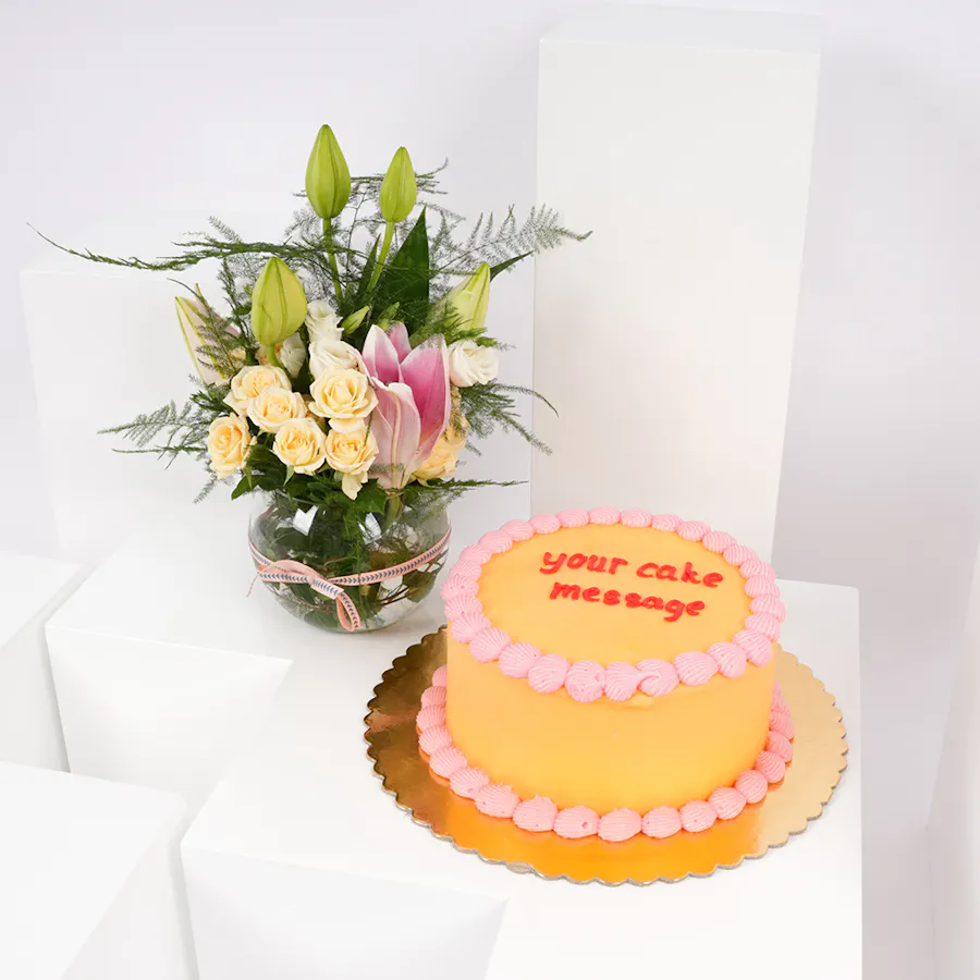 Helen's Bakery Personalized Chocolate Cake | Spring Vase 6
