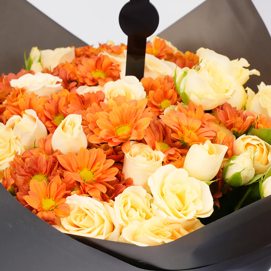 Hanoverian Pecan Chocolate with Get Well Soon Blooms Bouquet 6