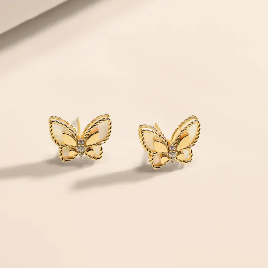 Damas Farfasha Petali Del Mare Butterfly Earrings
