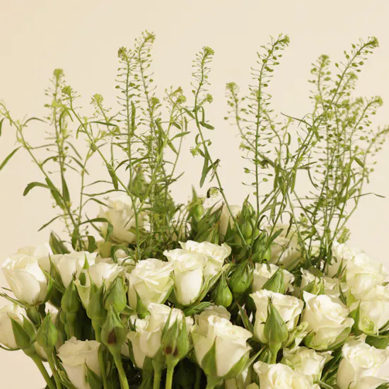 Otantik Luxury Majlis White Flower Vase
