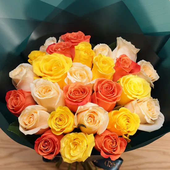 Sunset Dreams Rose Bouquet