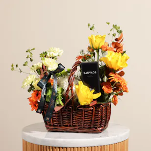 Dior Sauvage Parfum for Men | Sunshine of Life Flower Basket