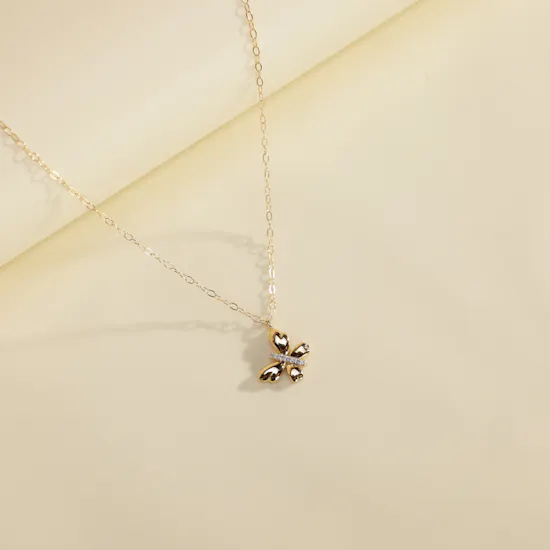Miss L' by L'azurde Butterfly Diamonds Necklace